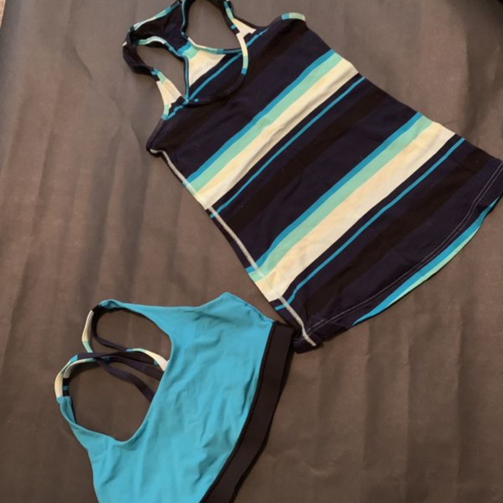 Lululemon racerback tank and energy bra
